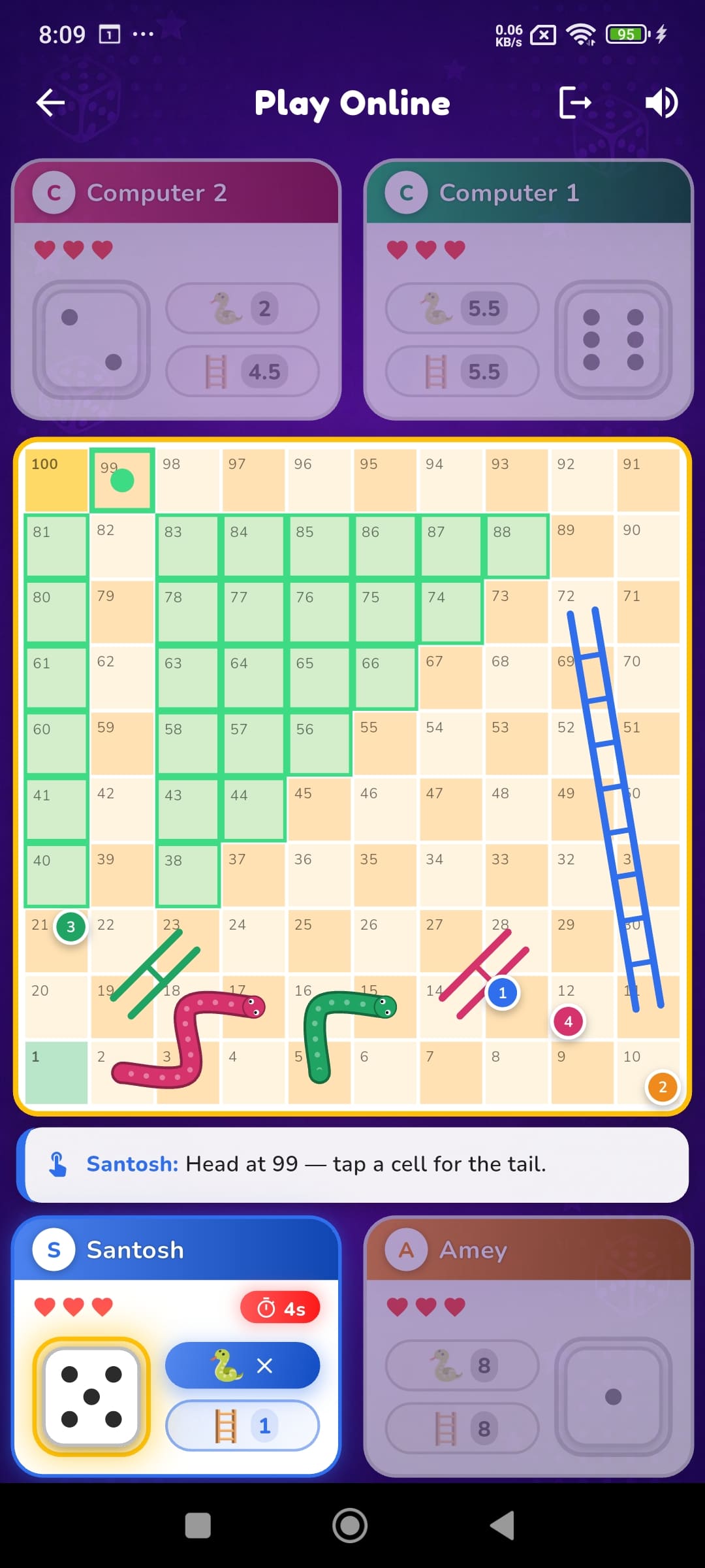 Snakes & Ladders Rivals screenshot