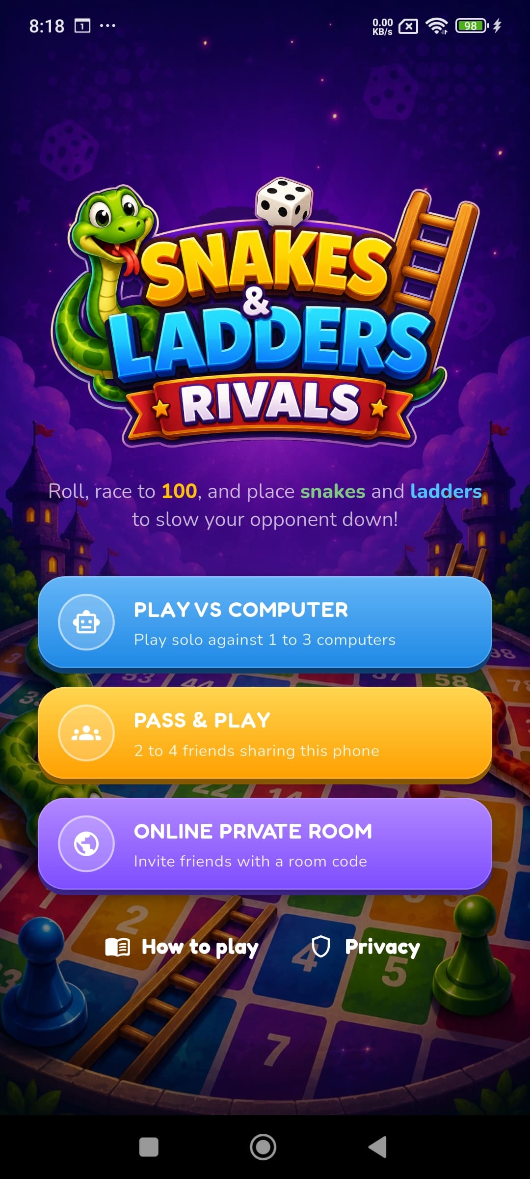 Snakes & Ladders Rivals screenshot